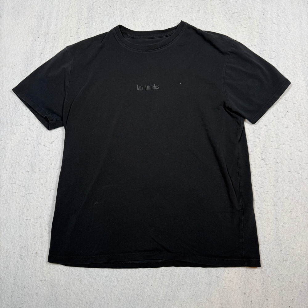 Upstanders Los Angeles Graphic T-Shirt Mens Small Black Short Sleeve Crewneck